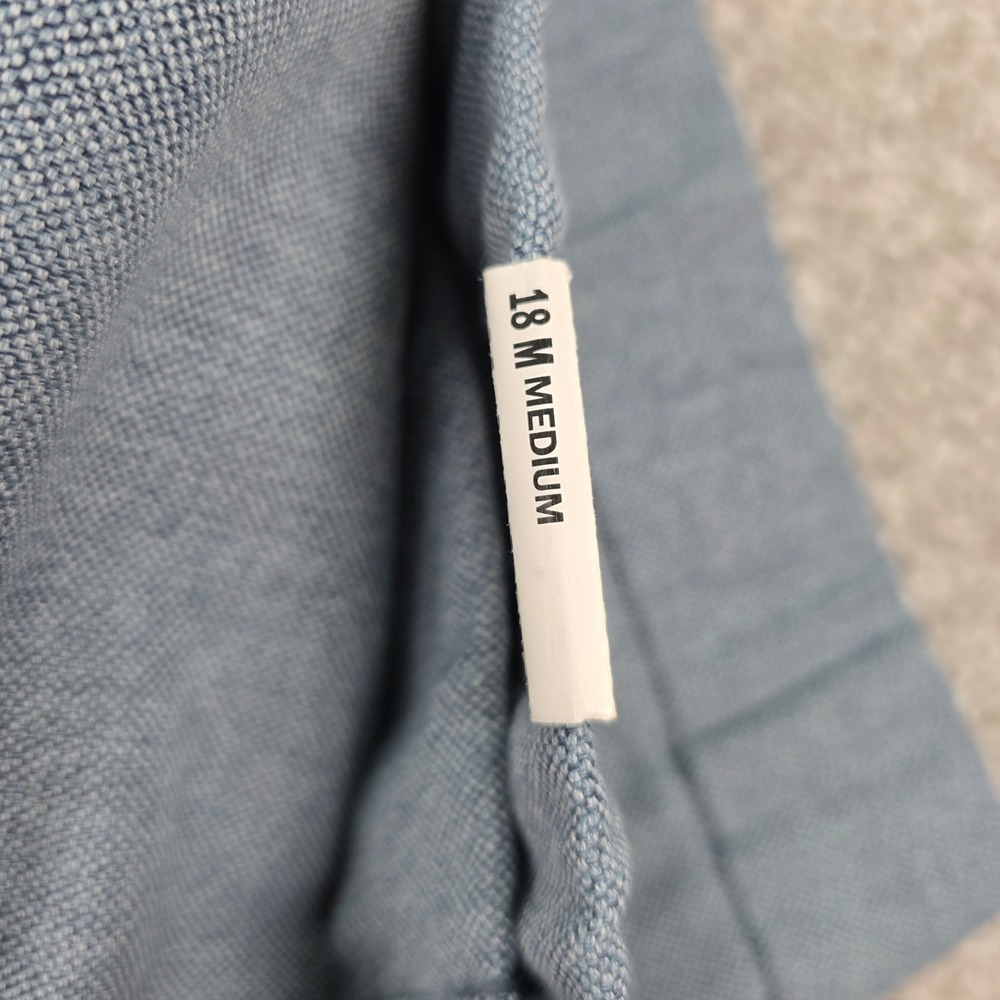 Nee Lee Pleated Taper Mid Rise Regular Fit Blue Heather Dress Pants 18M - Picture 2 of 9
